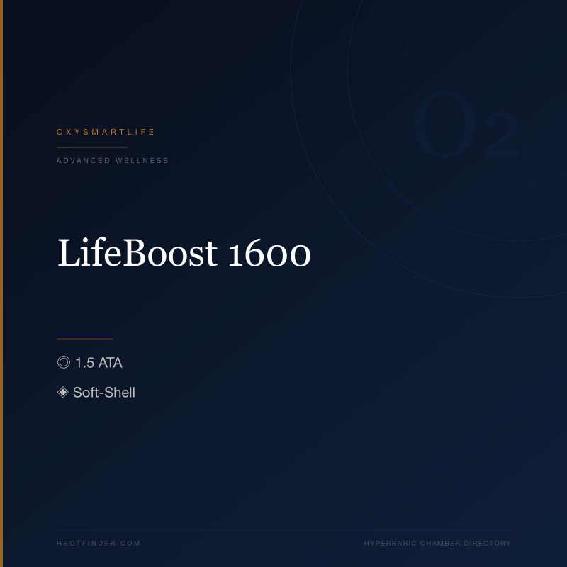 LifeBoost 1600 hyperbaric chamber