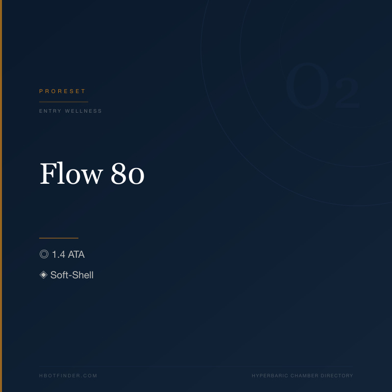 Flow 80 hyperbaric chamber